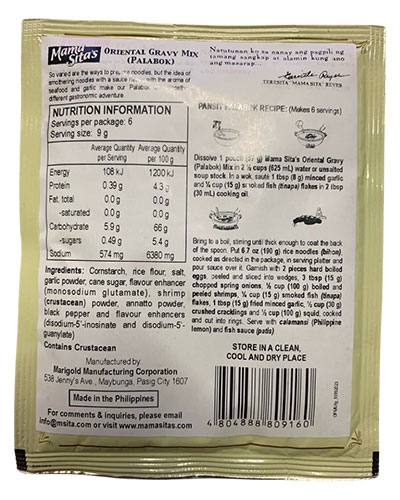 Mama Sita’s Palabok Oriental Gravy Mix 57g