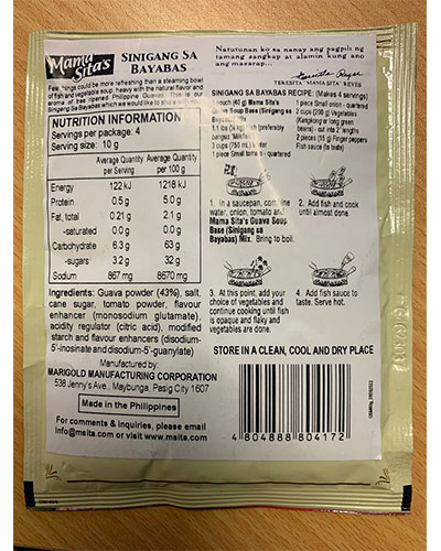Mama Sita’s Sinigang sa Bayabas Mix 40g