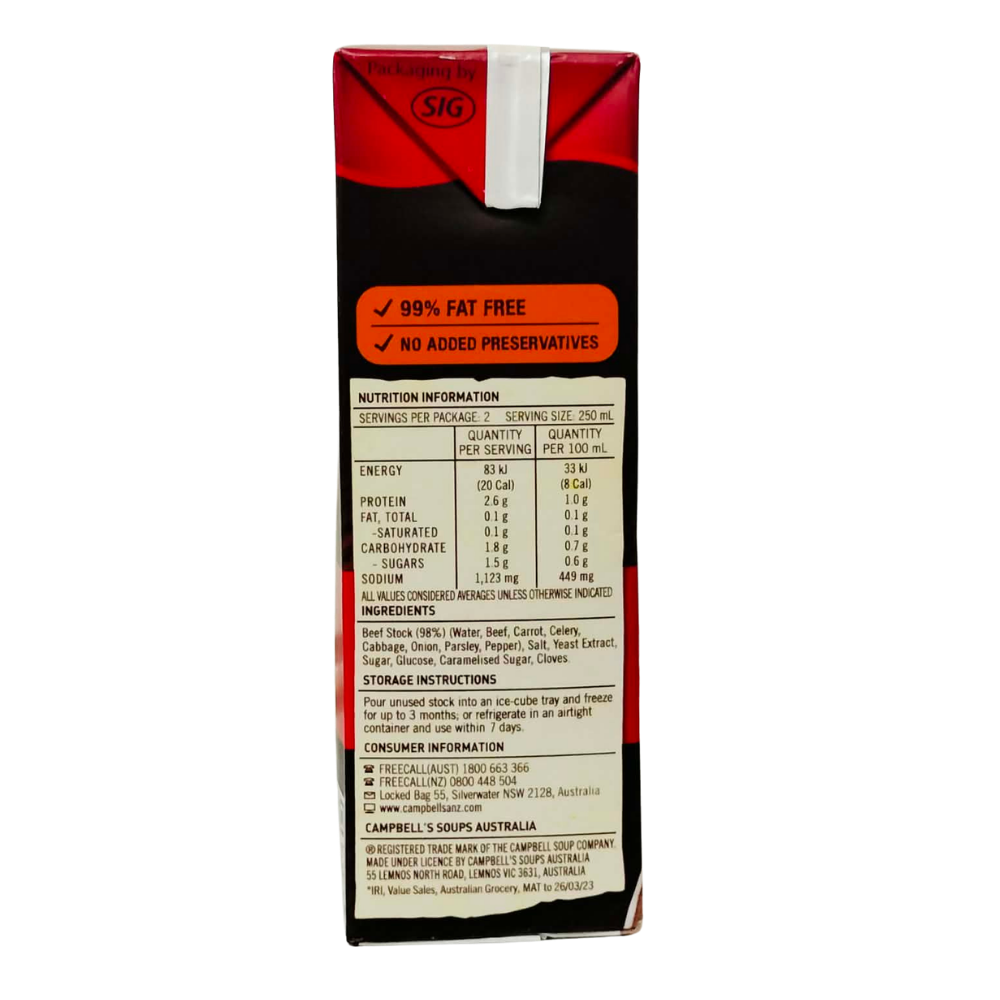 Campbell's Real Stock Beef 500ml