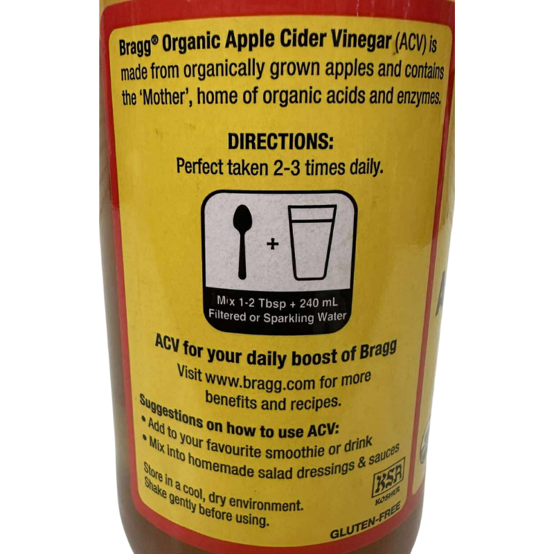 Bragg Organic Apple Cider Vinegar 473ml