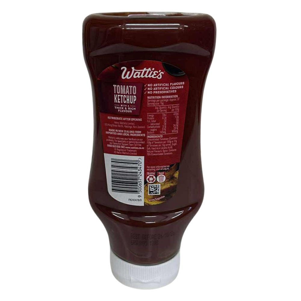 Wattie’s Tomato Ketchup 560g