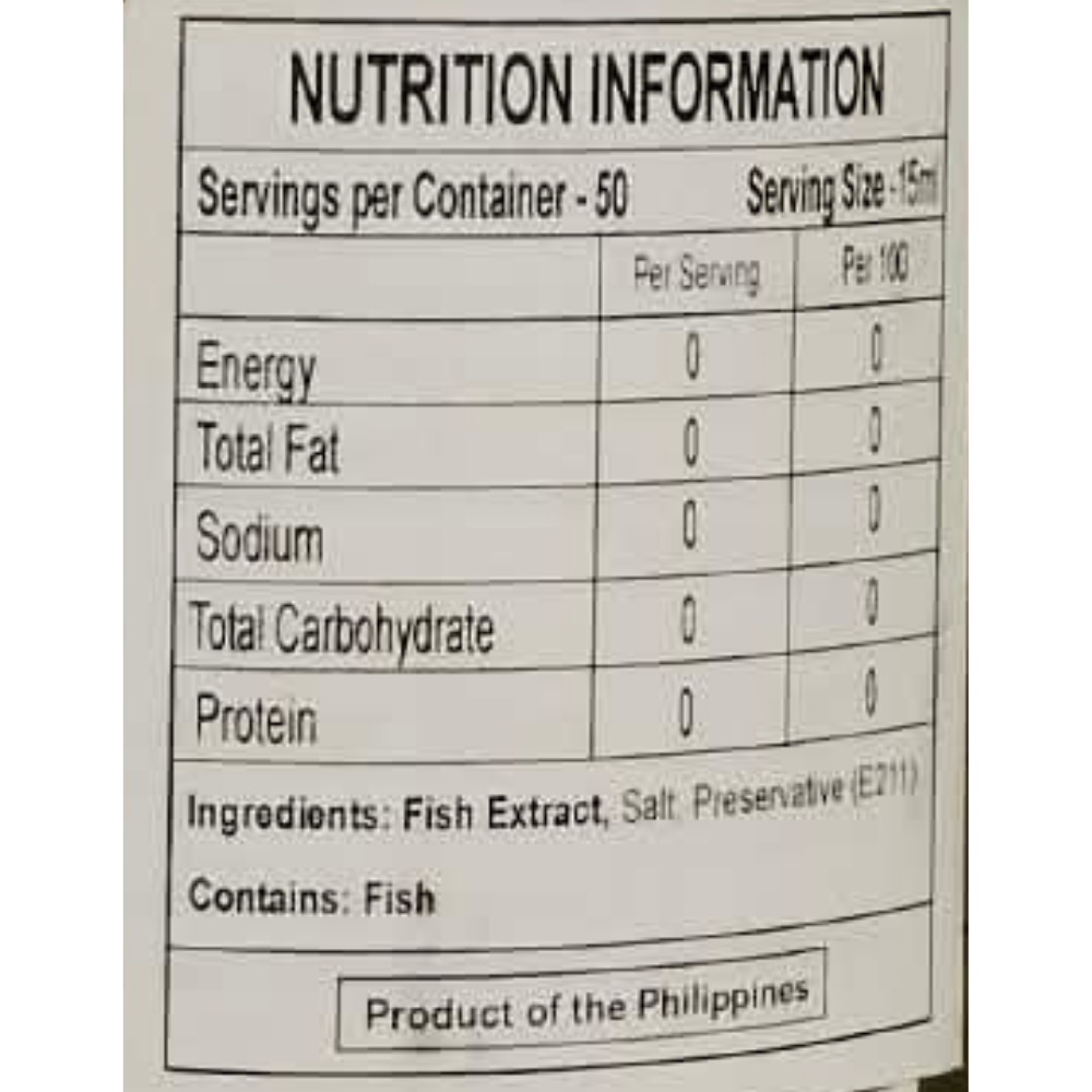 Datu Puti Patis Fish Sauce 750ml