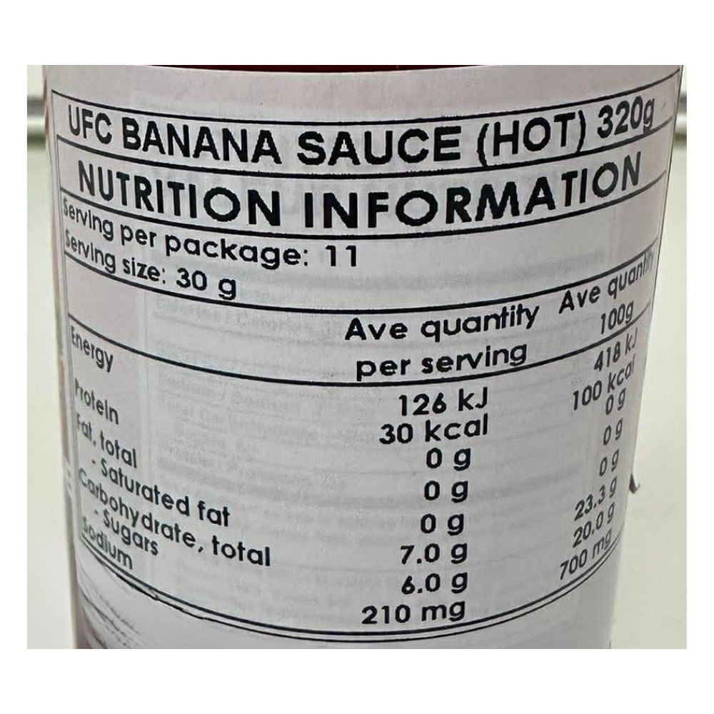 UFC Tamis Anghang Banana Sauce Hot & Spicy 320g