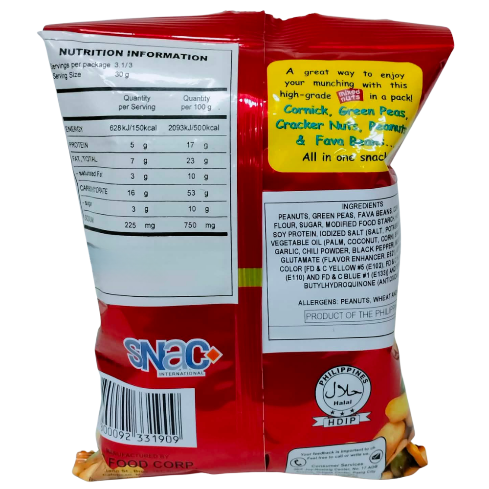 DINGDONG Mixed Nuts Hot&Spicy-Red 100g