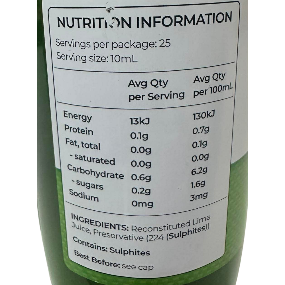 Real Foods Lime Juice 250ml