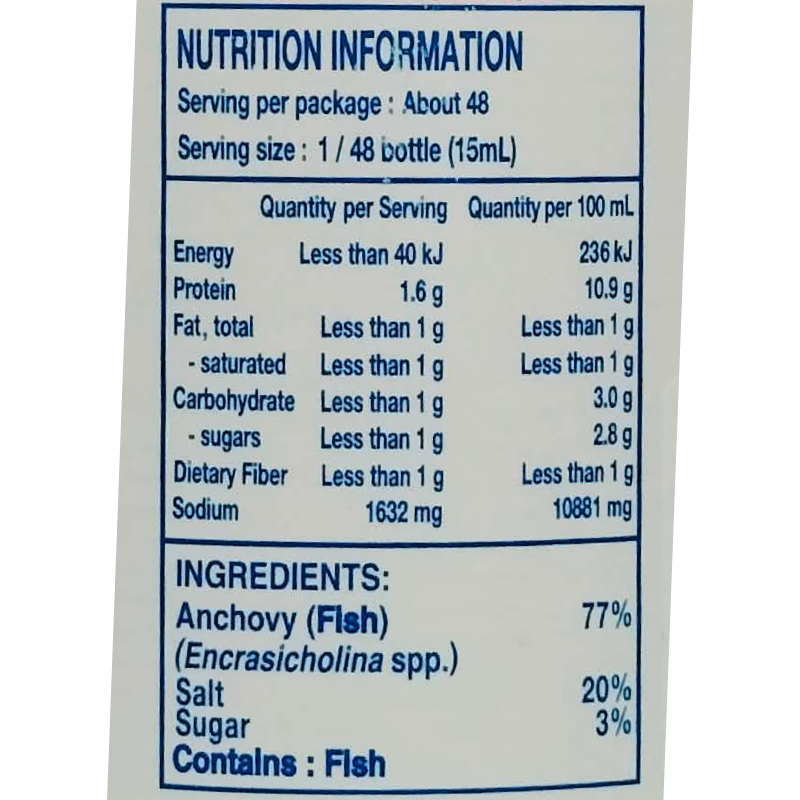 Squid Fish Sauce 725ml
