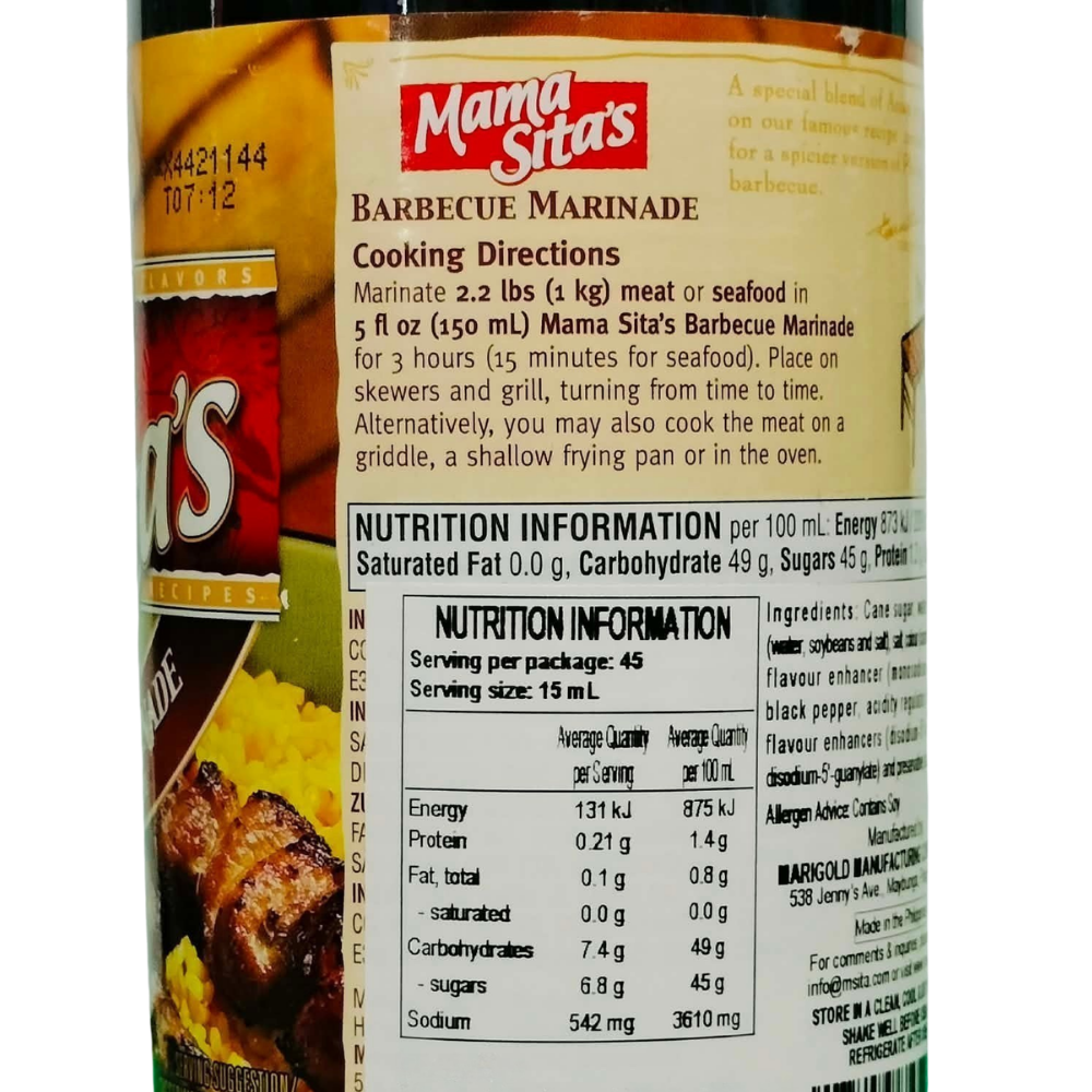 Mama Sita's BBQ Marinade 680ml
