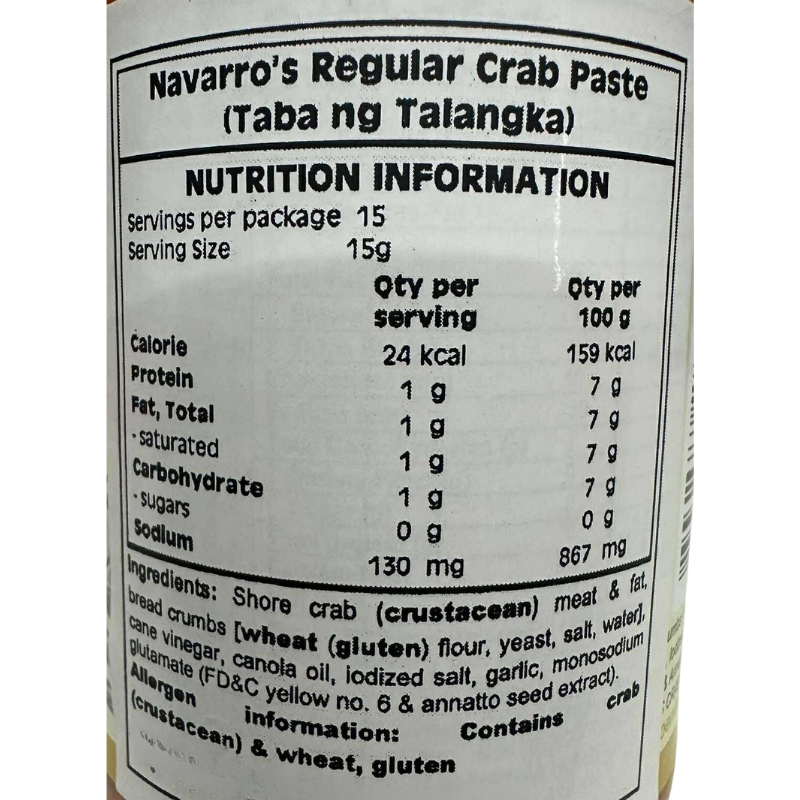 Navarro’s Crab Paste Regular 227g