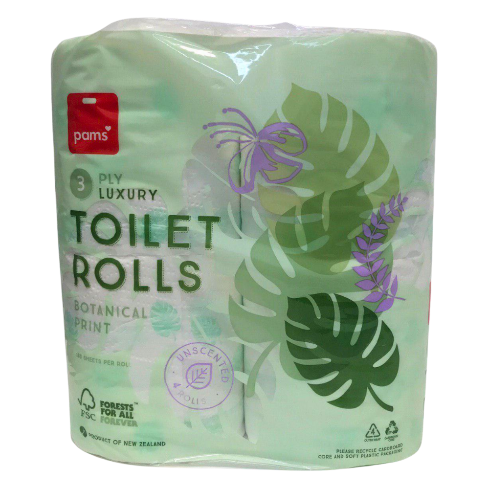 PAMS 3PLY TISSUE BOTANI 4ROLLS