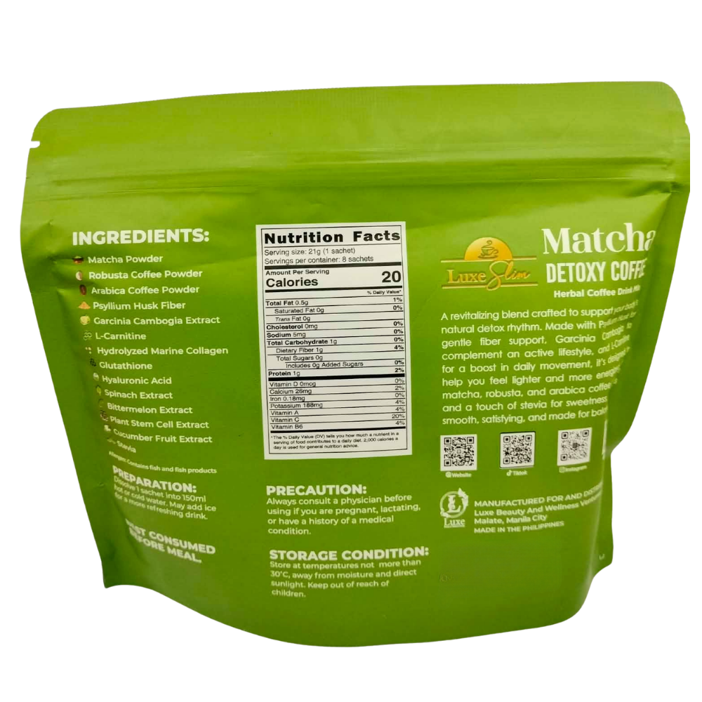 LUXE SLIM MATCHA LATTE 168G