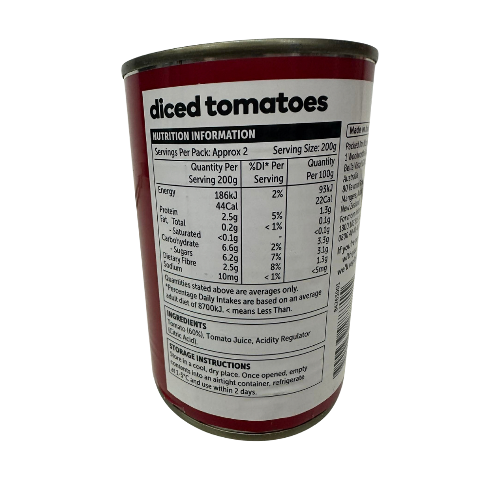 WW Essential Diced Tomatoes 400g
