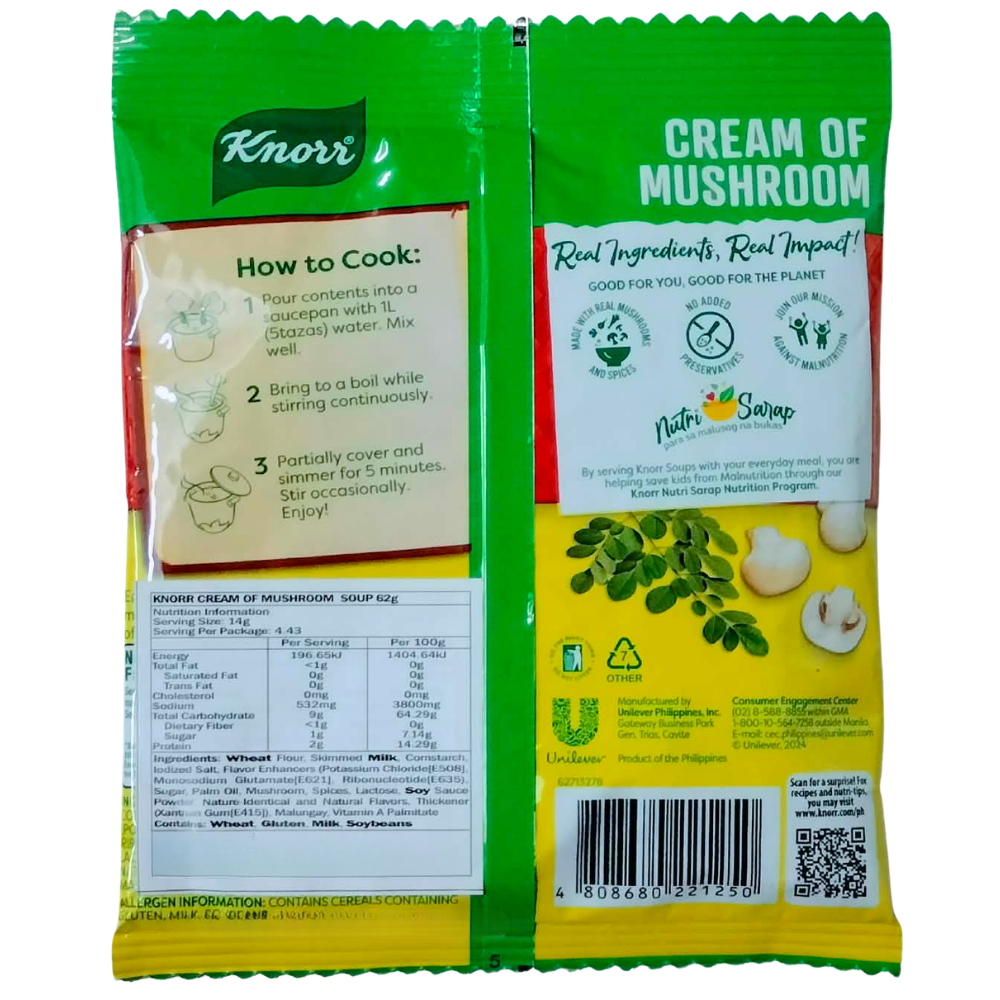 KNORR CREAM OF MUSHROOM 70G