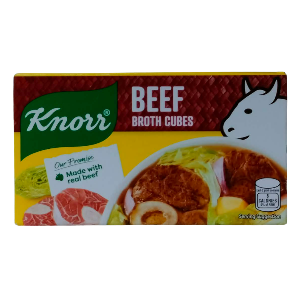 KNORR BEEF BROTH CUBES 60G