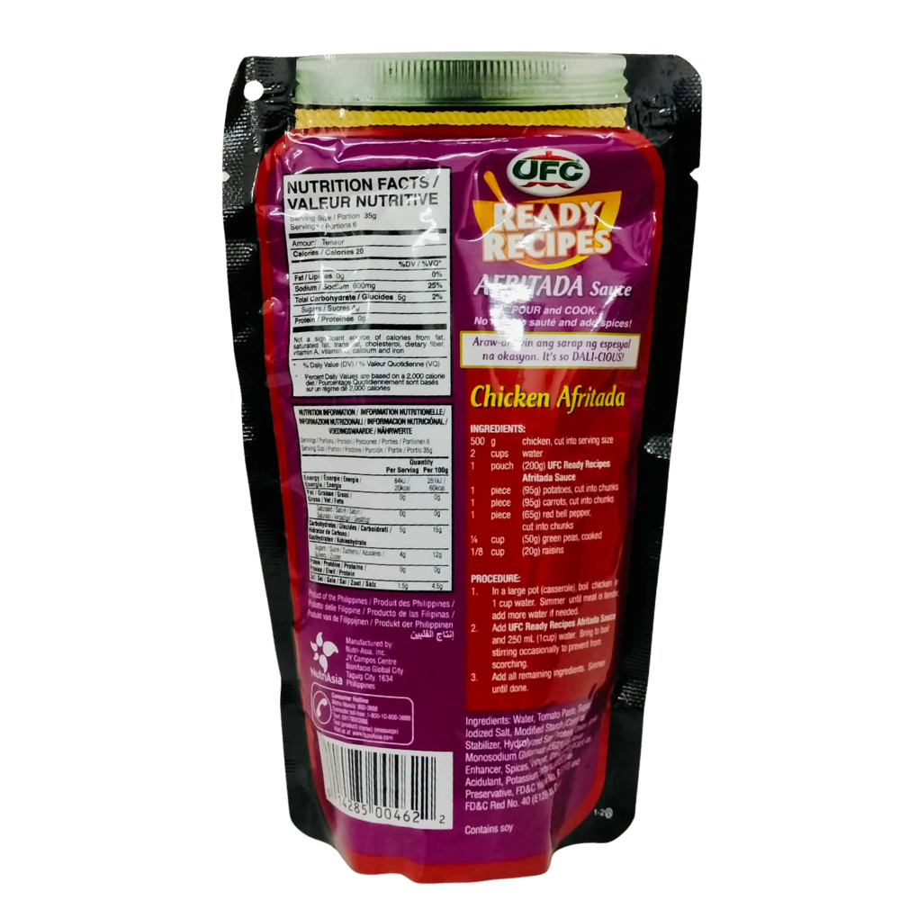 UFC Ready Recipes Afritada Sauce 200g