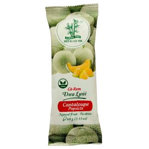 Bamboo Tree Frozen Natural Fruit Popsicle Cantaloupe 60G