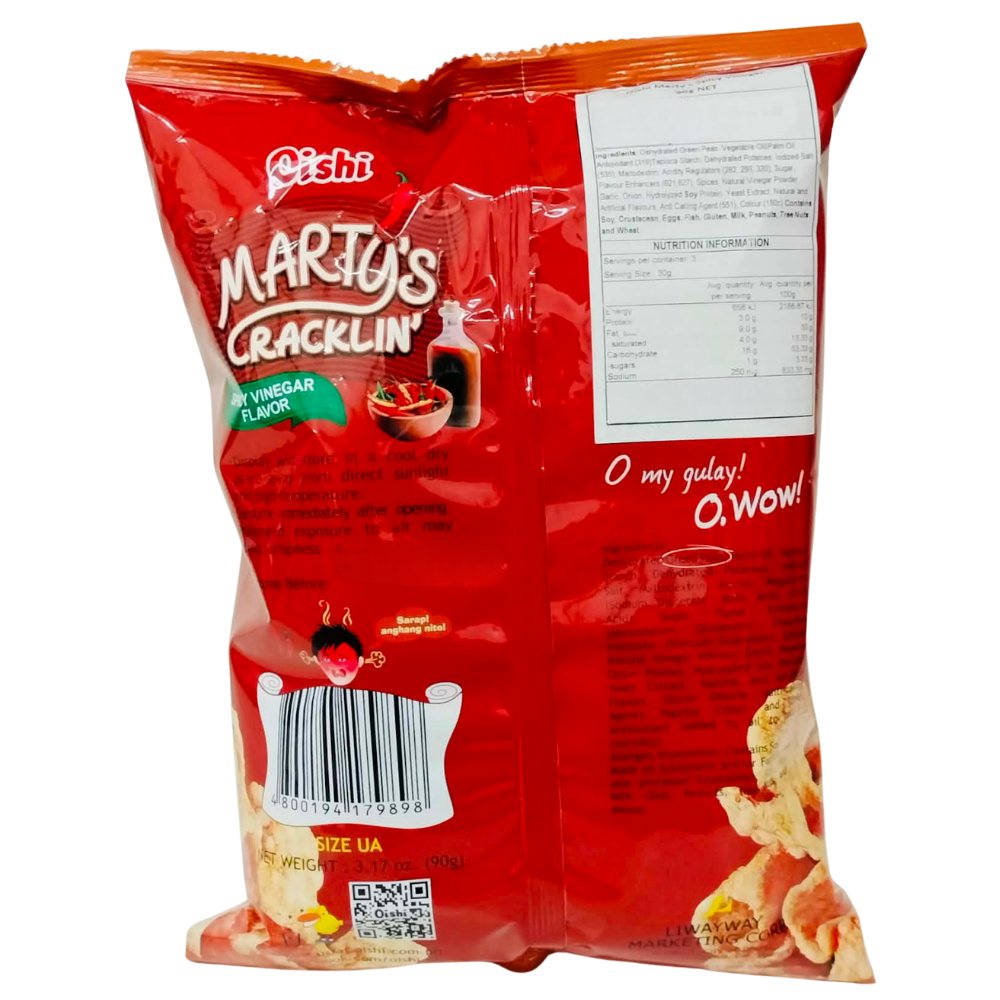 Oishi Marty's Spicy Vinegar Flavor 90g