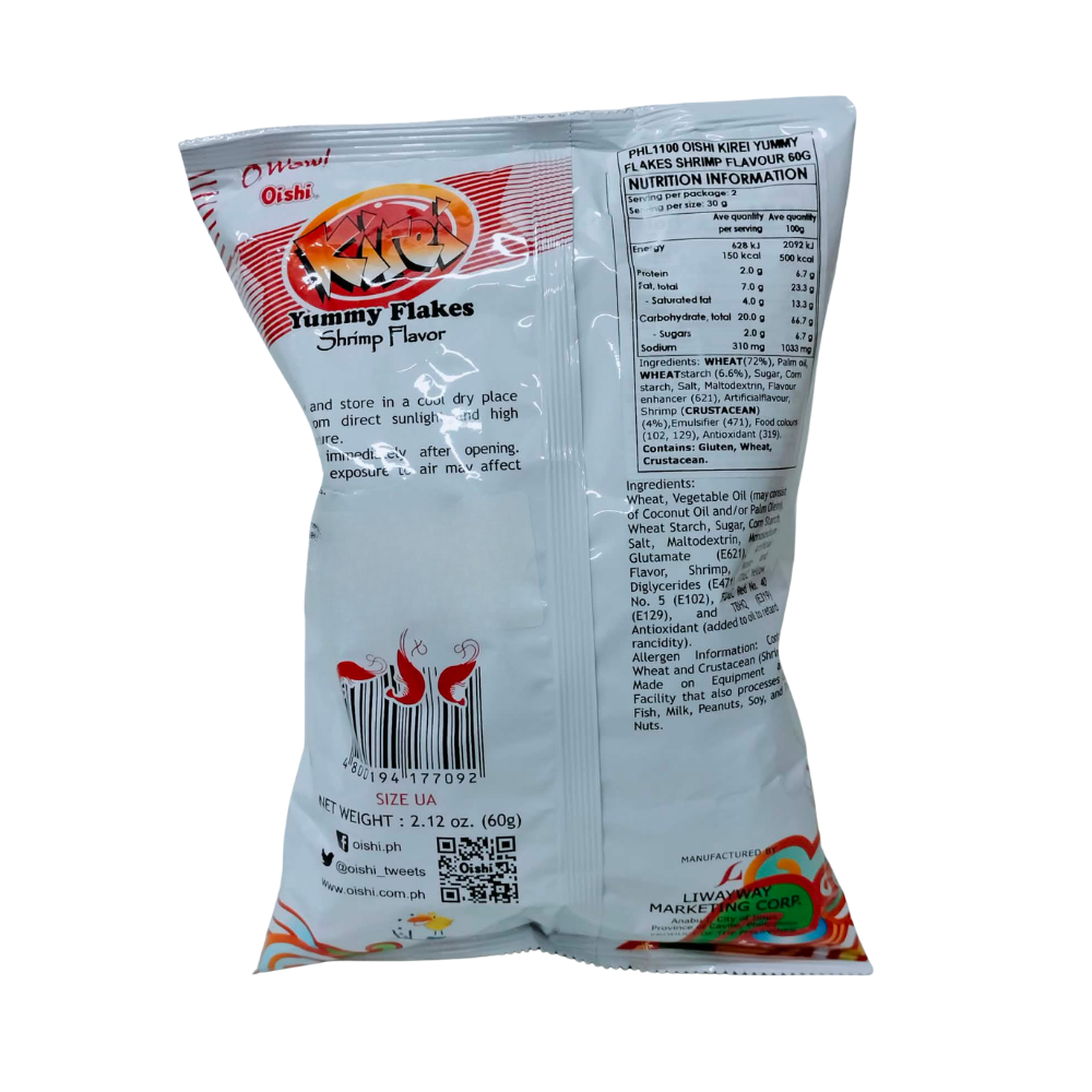 Oishi Kirei Yummy Flakes Shrimp Flavor 60g