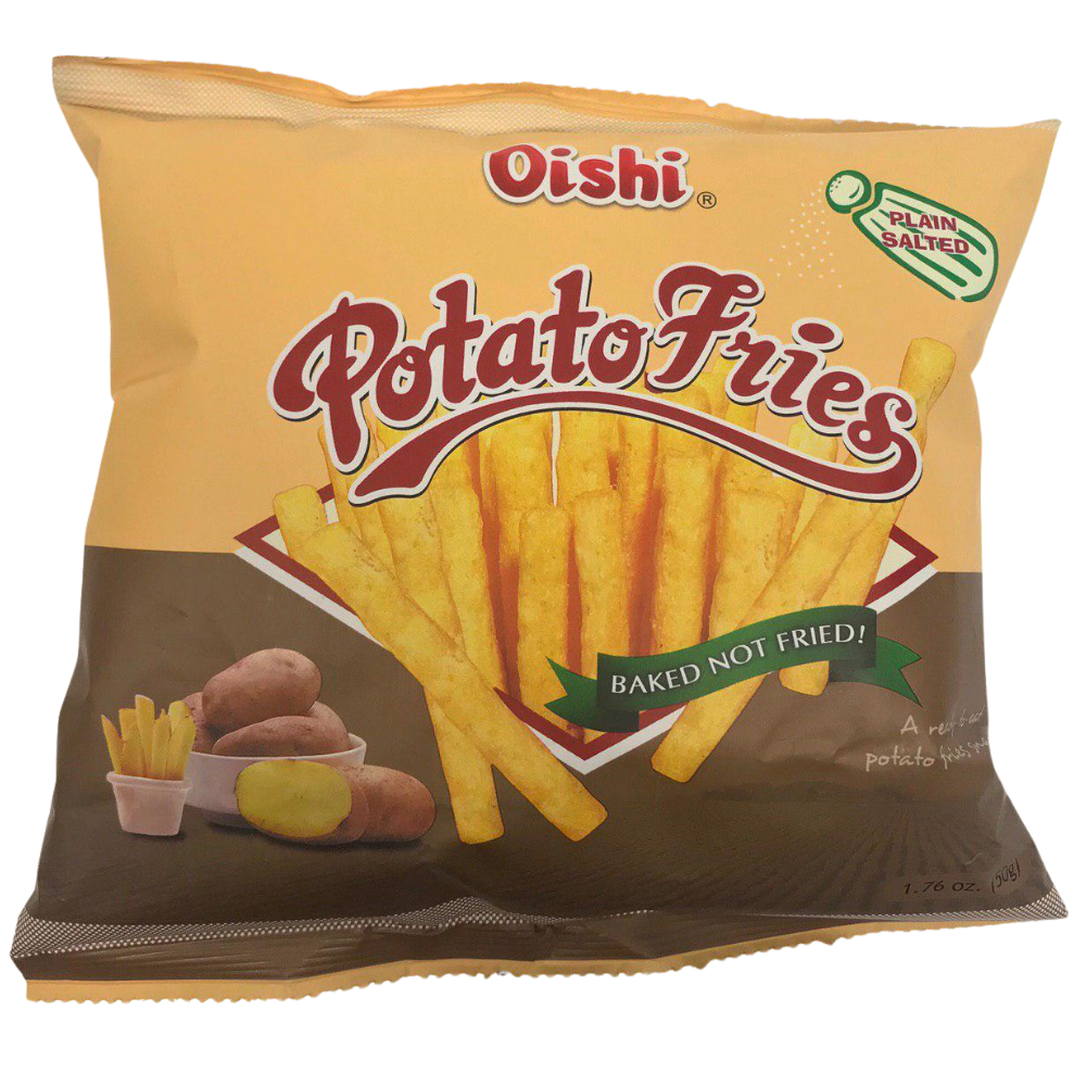 Oishi Potato Fries Plain Salted 50g