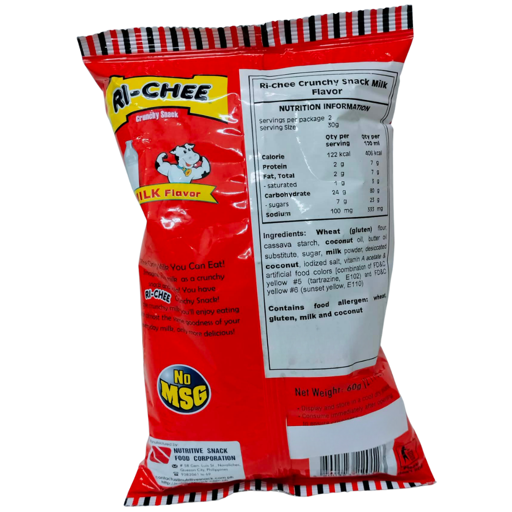 Nutri Snack Ri-Chee Milk Flavor 60g