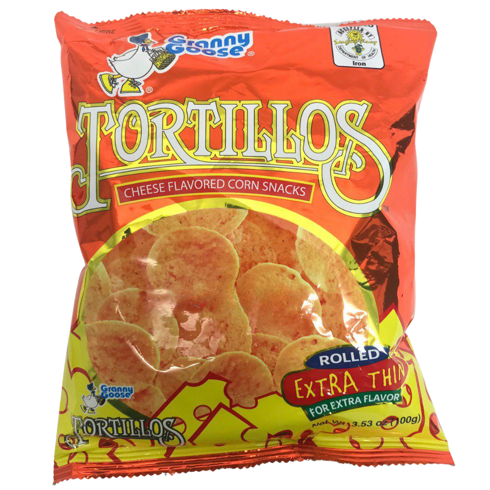 Granny Goose Tortillos Cheese Corn Snacks 100g
