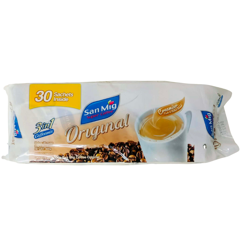 San Mig 3in1 Coffee Mix Original 20x30g-600g