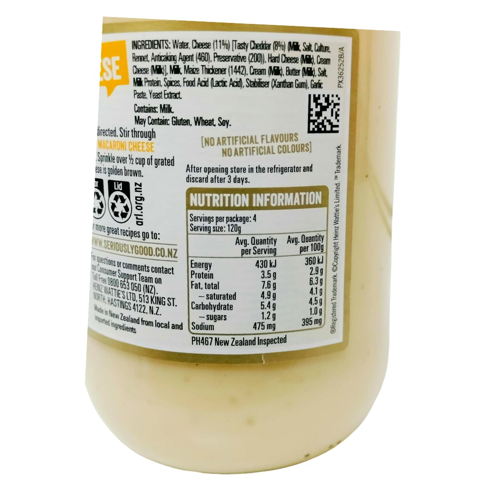 Heinz Macaroni Cheese Sauce 500g