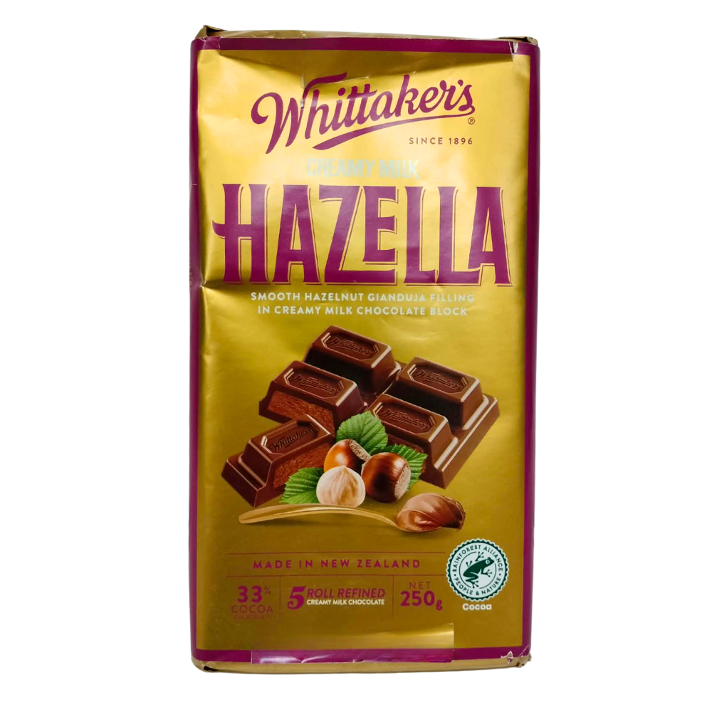 Whittakers Hazella Creamy Milk Chocolate 250g