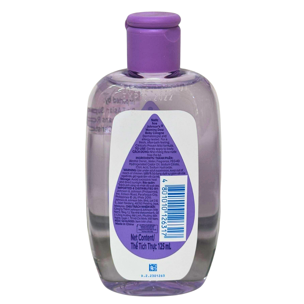 Johnsons Baby Cologne Morning Dew 125mL