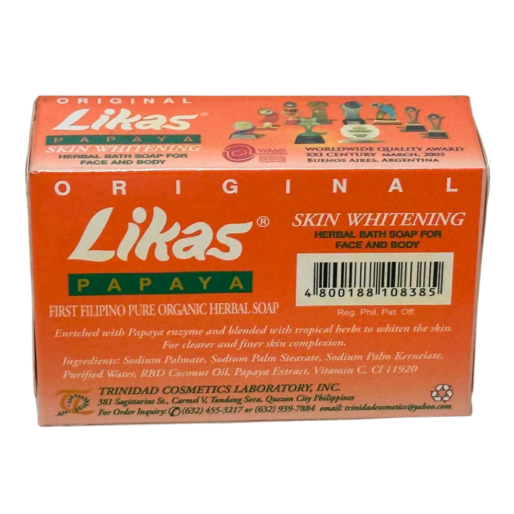 Likas Papaya Skin Whitening Herbal Bath Soap 135g