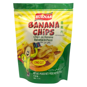 Buenas Banana Chips Long Cut 175g