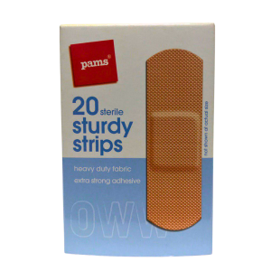 Pams Sturdy Strips 20 Sterile