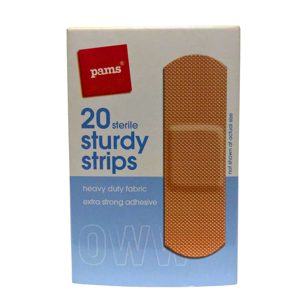 Pams Sturdy Strips 20 Sterile