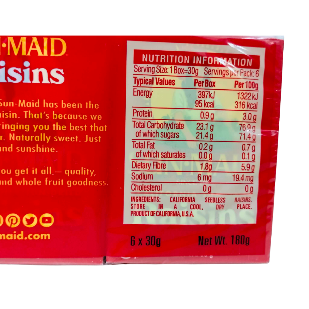 Sun Maid Raisins 30gx6pack