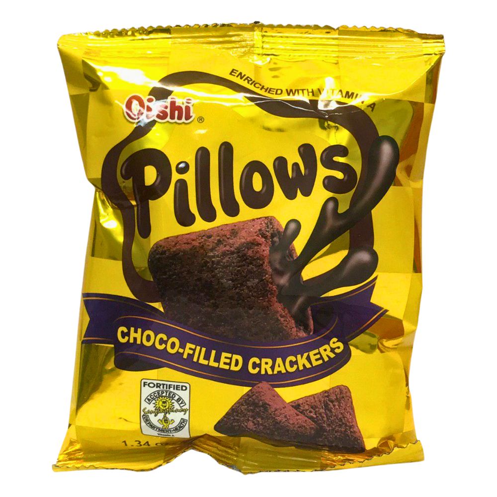 Oishi Pillow Crackers Choco-Filled 38g