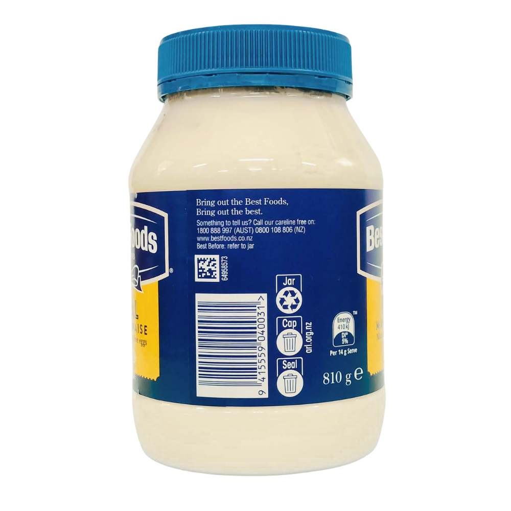 Best Foods Real Mayonnaise 810g