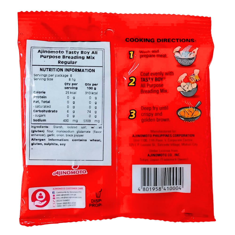 Ajinomoto Tasty Boy Breading Mix Regular 67g